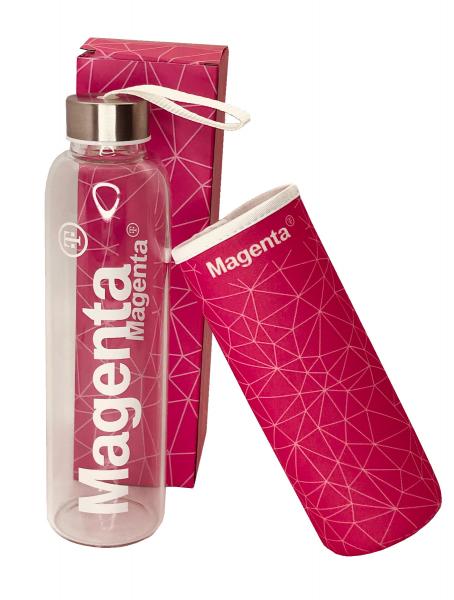 MAGENTA Glastrinkflasche